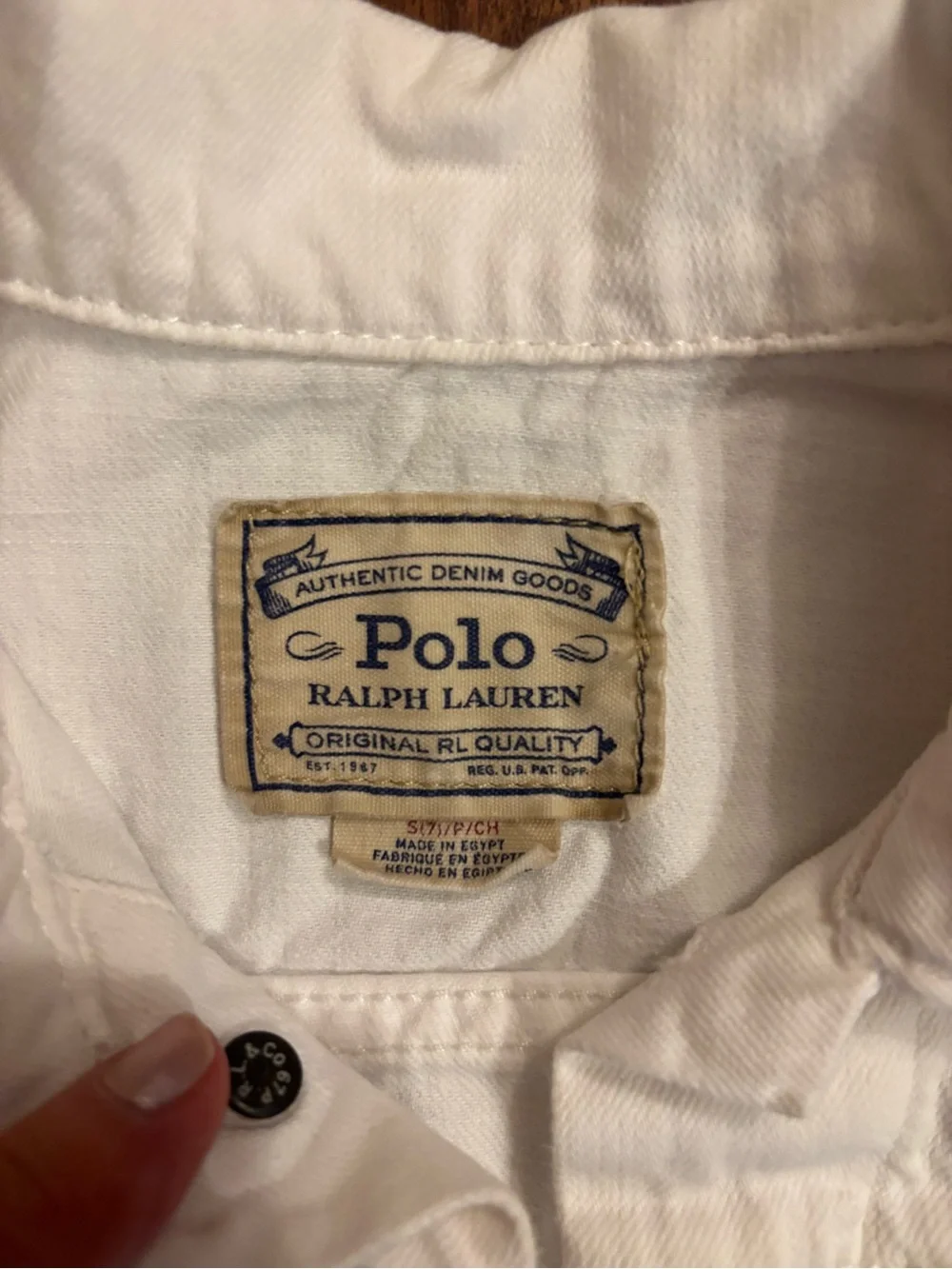 Ralph Lauren classic button
